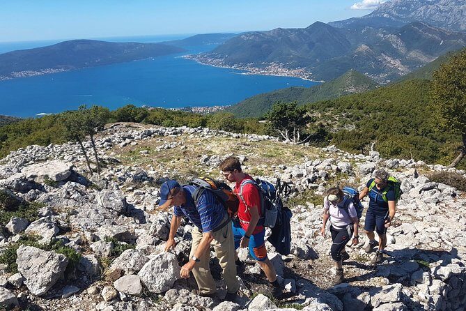 Hiking Vrmac peninsula with panoramic view on Kotor bay - Climbing toward Sveti Ilija and the Kotor Bay panoramas